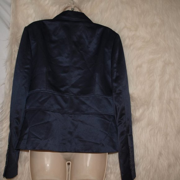 Dark Blue SUIT JACKET BY AXCESS SIZE 14 USED ONCE - Picture 4 of 5